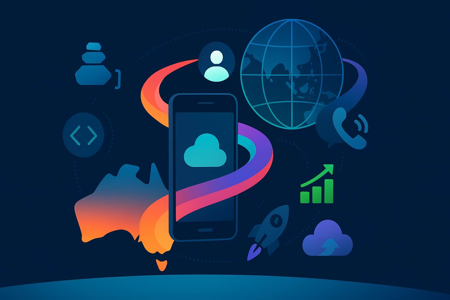 Illustration of cross‑platform mobile development